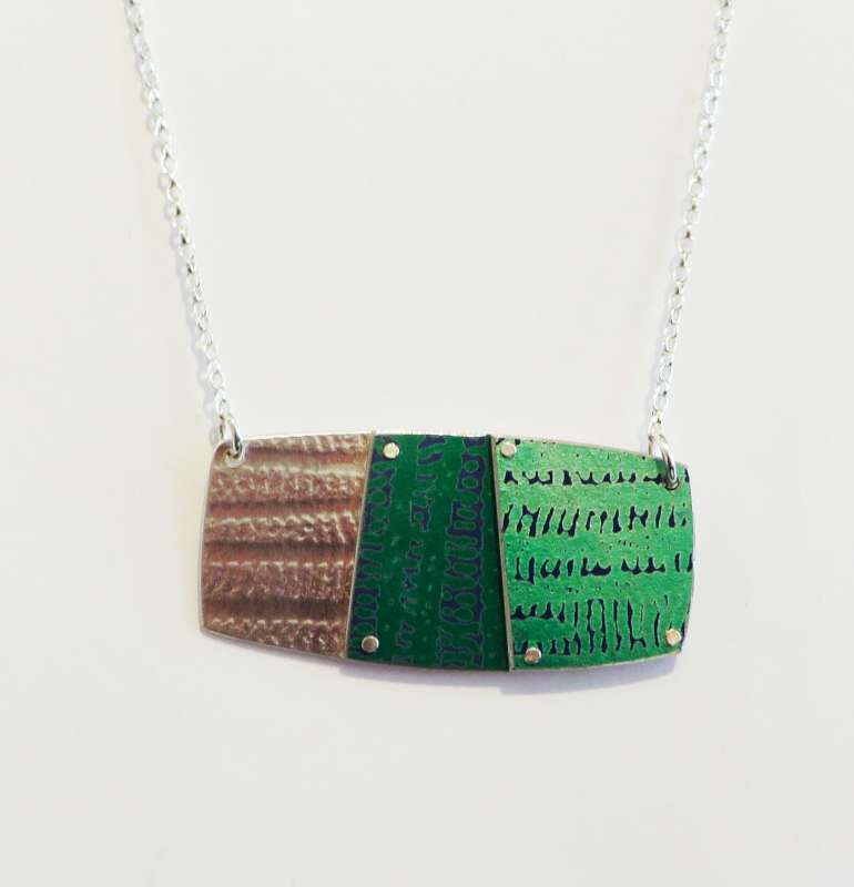 Rectangular Riveted Pendant